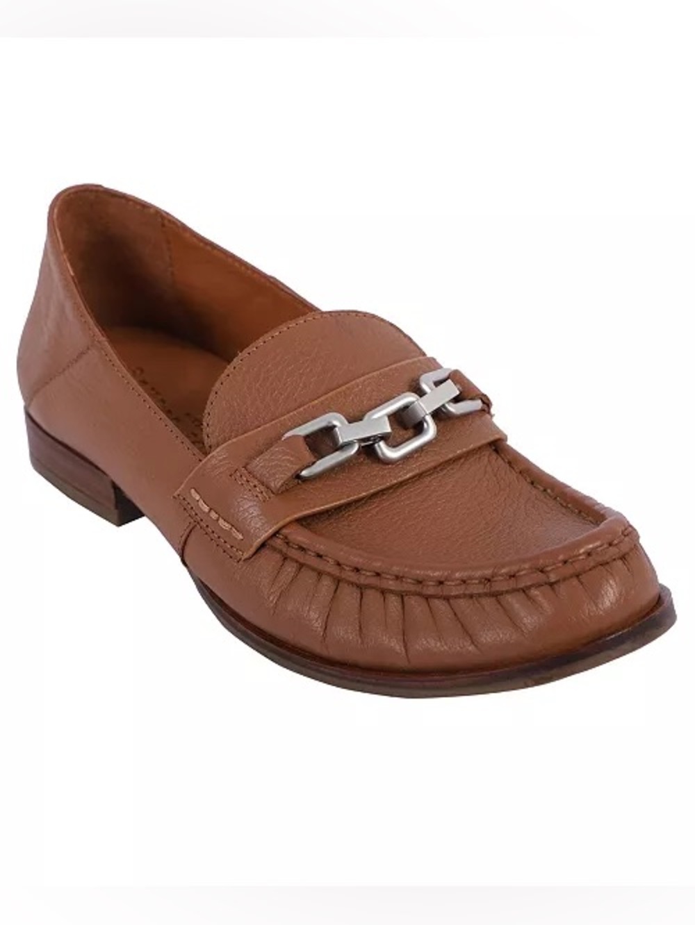 Gentle Souls by Kenneth Cole Janella Luggage Tan Leather Loafer Sz 9 BNWOB